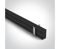 Magnetinių sistemų įleidžiamas bėgelis MIDI, juodas, 1m, 42001RB/B