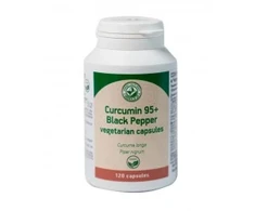 Grandininis pjūklas Maisto papildas Curcumin 95 + Juodas Peppers, Herbals 120 vnt.