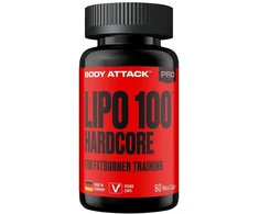 Maisto papildas kapsulėmis Body Attack Lipo 100 Hardcore 60 kapsulių