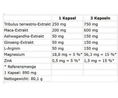 Maisto papildas kapsulėmis Nutrend Test Bomb 90 kapsulių
