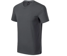 Malfini Action V-neck M MLI-70083 šviesiai antracito marškinėliai