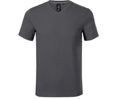 Malfini Action V-neck M MLI-70083 šviesiai antracito marškinėliai