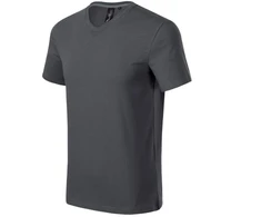 Malfini Action V-neck M MLI-70083 šviesiai antracito marškinėliai