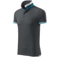 Malfini Collar Up M MLI-25683 šviesiai antracito spalvos polo marškinėliai