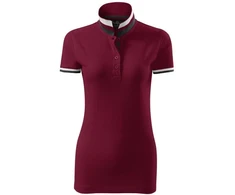 Malfini Collar Up W MLI-25786 granato spalvos polo marškinėliai