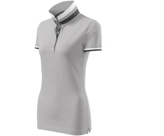 Malfini Collar Up W MLI-257A4 sidabro pilkos spalvos polo marškinėliai