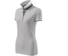Malfini Collar Up W MLI-257A4 sidabro pilkos spalvos polo marškinėliai