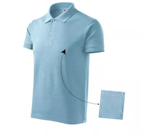 Malfini Cotton M MLI-21215 mėlyni polo marškinėliai