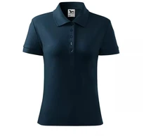 Malfini Cotton W MLI-21302 tamsiai mėlynas polo marškinėlis