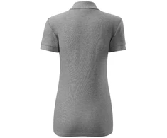 Malfini Cotton W MLI-21312 Polo Marškinėliai Tamsiai Pilkos Spalvos Melange