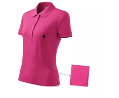 Malfini Cotton W MLI-21340 Polo marškinėliai Violetinė Raudona
