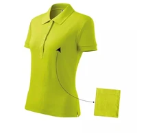 Malfini Cotton W MLI-21362 medžio anglies spalvos polo marškinėliai