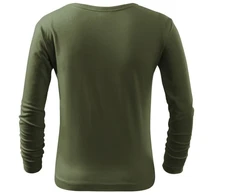 Malfini Fit-T LS Jr marškinėliai ilgomis rankovėmis MLI-12109, chaki spalvos