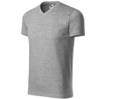 Malfini Heavy V-neck Marškinėliai M MLI-11112 tamsiai pilkas melanžas