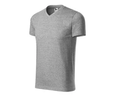 Malfini Heavy V-neck Marškinėliai M MLI-11112 tamsiai pilkas melanžas