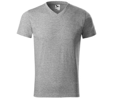 Malfini Heavy V-neck Marškinėliai M MLI-11112 tamsiai pilkas melanžas
