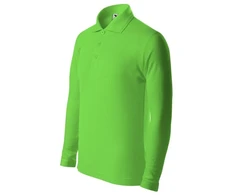 Malfini Pique Polo LS Jr polo marškinėliai MLI-24192 žalias obuolys