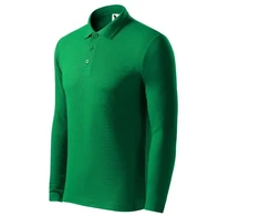 Malfini Pique Polo LS M MLI-22116 žali polo marškiniai