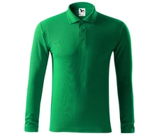 Malfini Pique Polo LS M MLI-22116 žali polo marškiniai