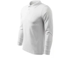 Malfini Single J. LS M MLI-21100 balti polo marškinėliai
