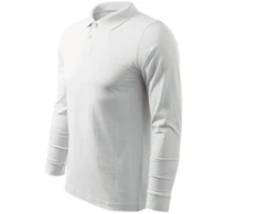 Malfini Single J. LS M MLI-21100 balti polo marškinėliai