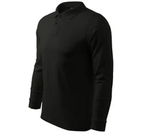 Malfini Single J. LS M MLI-21101 juodi polo marškinėliai