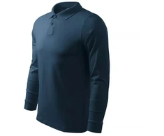 Malfini Single J. LS M MLI-21102 tamsiai mėlyni polo marškinėliai