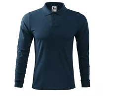 Malfini Single J. LS M MLI-21102 tamsiai mėlyni polo marškinėliai