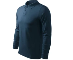 Malfini Single J. LS M MLI-21102 tamsiai mėlyni polo marškinėliai