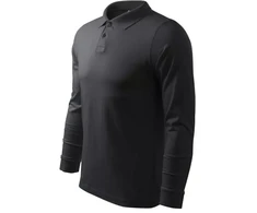 Malfini Single J. LS M MLI-21194 ebony pilka polo marškinėliai
