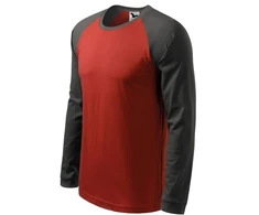 Malfini Street LS M T-shirt MLI-13023 Marlboro Raudona