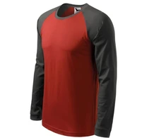 Malfini Street LS M T-shirt MLI-13023 Marlboro Raudona