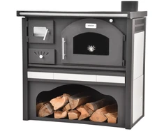 Malka kūrenama krosnelė su orkaite HECHT VULCANUS BEIGE, 6 kW