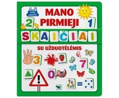 Mano pirmieji skaičiai (knyga su 64 putplasčio kortelėmis ir užduotėlėmis), skirta 4-5 metų vaikams.