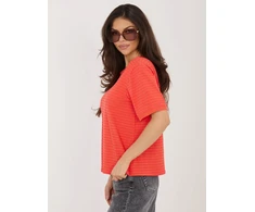 Marškinėliai moterims-IT-TS-20881.85-fluo rožinė