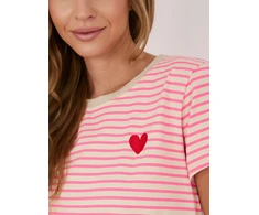 Marškinėliai moterims -IT-TS-22397.89-smėlio spalva