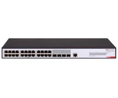Šakotuvas 28 prievadų komutatorius Hikvision DS-3E2528-HI-24T4F (valdomas L2+, 24xLAN, 4xSFP, 56Gbps)