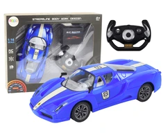 Lean Toys Nuotoliniu būdu valdomas sportinis automobilis 1:16 mėlynas
