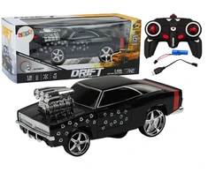 Lean Toys Nuotolinio valdymo automobilis 1:18 su 360 driftu ir šviesomis