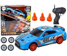 Lean Toys Nuotoliniu būdu valdomas sportinis automobilis 1:24 su keičiamais ratais