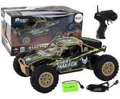 Lean Toys Nuotoliniu būdu valdomas bekelės automobilis 1:24 rudas-žalias
