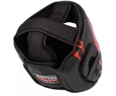 MASTERS KSS-FIGHT-GEAR bokso šalmas juodas ir raudonas