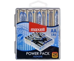 MAXELL Šarminė baterija LR6, VERTA PAKUOTĖ, 24 vnt.