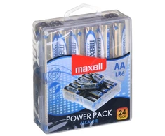 MAXELL Šarminė baterija LR6, VERTA PAKUOTĖ, 24 vnt.