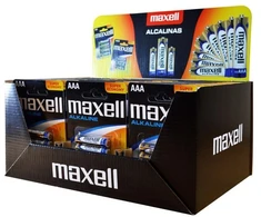 MAXELL šarminės baterijos LR03 AAA 4 vnt. pakuotėje (30 lizdinių plokštelių / 120 baterijų)
