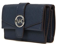 Mały portfel damski Michael Kors 35S6SGRD0L tamsiai mėlyna
