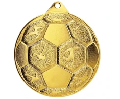 MEDALIS IŠ PLIENO FUTBOLAS FI 50 MMC8850/G - AUKSO