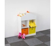 Medinė vaikiška spintelė–lentyna su skyriais, ECOTOYS