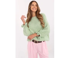 Megztinis su raukintu rankogaliu Italy Moda