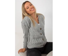 Megztinis Sweter Damski LC 8022.04P Pilkas - Rue Paris